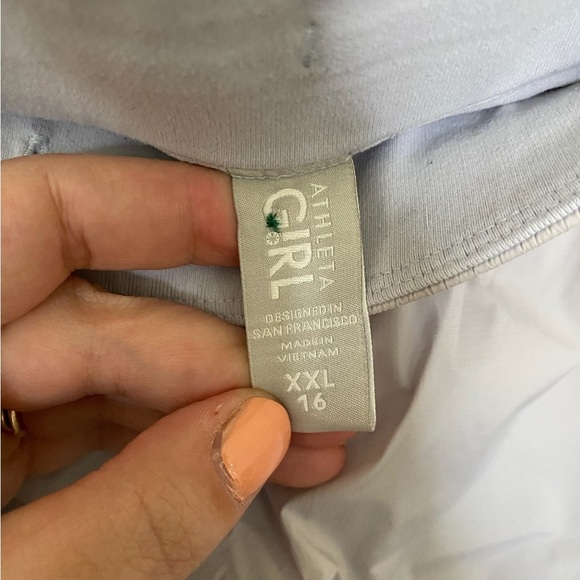 Athleta Girl Athletic Shorts with Spandex Liner Grey Size XXL 16 - Picture 3 of 6